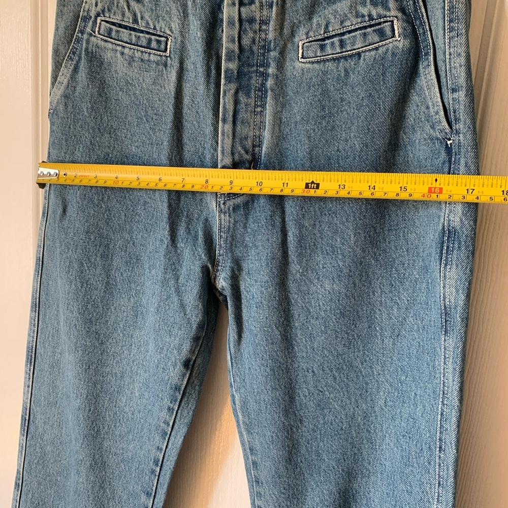 LOEWE Blue Denim Women’s Jeans with Embroidered Cuffs - Picture 11 of 16